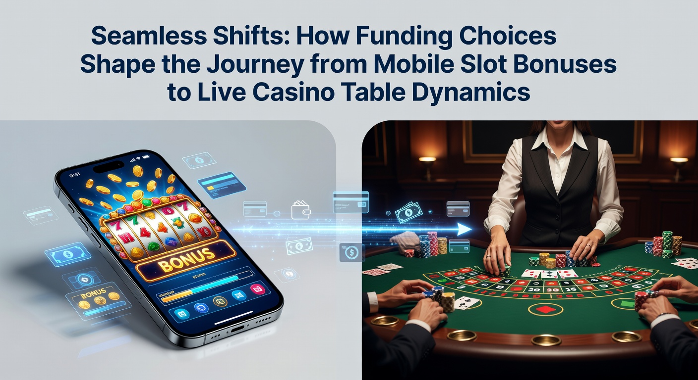 Mobile Slot-Boni und Übergänge zu Live-Casino-Tischen mit verschiedenen Zahlungsoptionen