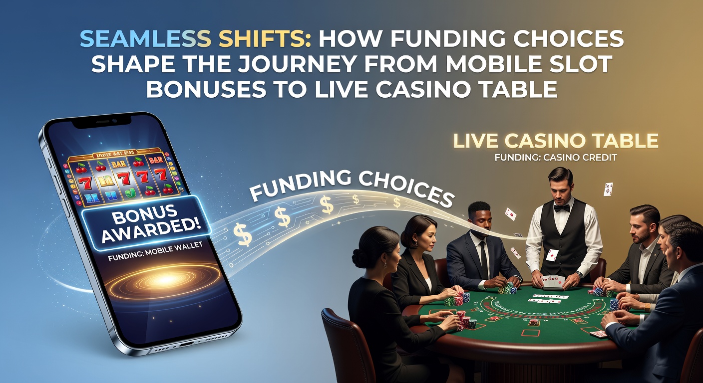 Live-Casino-Tisch mit nahtlosen Finanzierungsübergängen von mobilen Slots