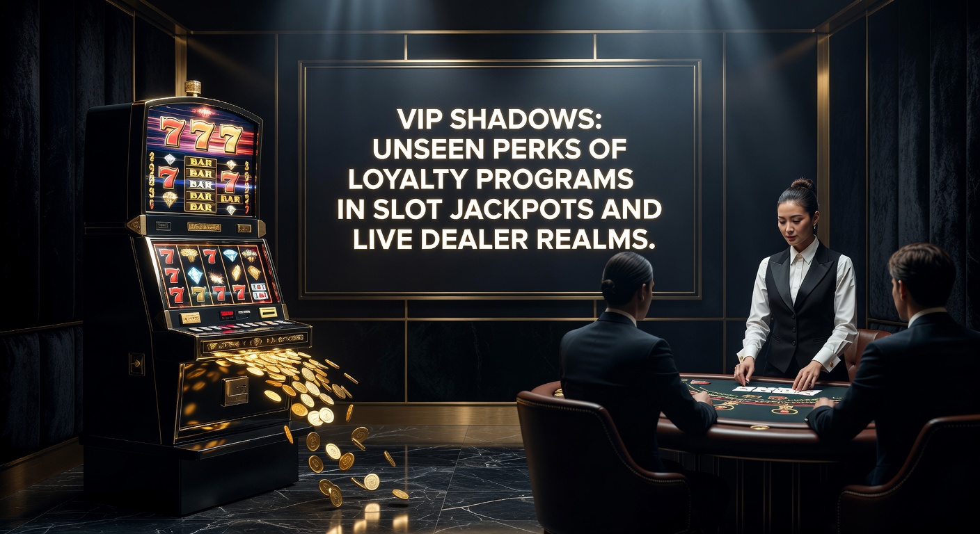 Ein elegantes VIP-Lounge-Ambiente mit Slot-Maschinen und Live-Dealer-Tischen im Schatten, das die exklusiven Perks von Treueprogrammen symbolisiert